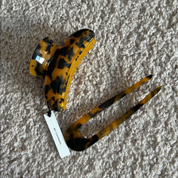 Machete Tortoise Hair Claw & French Pin main image 4